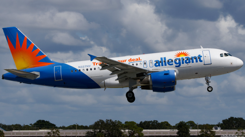 Photo of N327NV - Allegiant Airbus A319 at SRQ on AeroXplorer Aviation Database