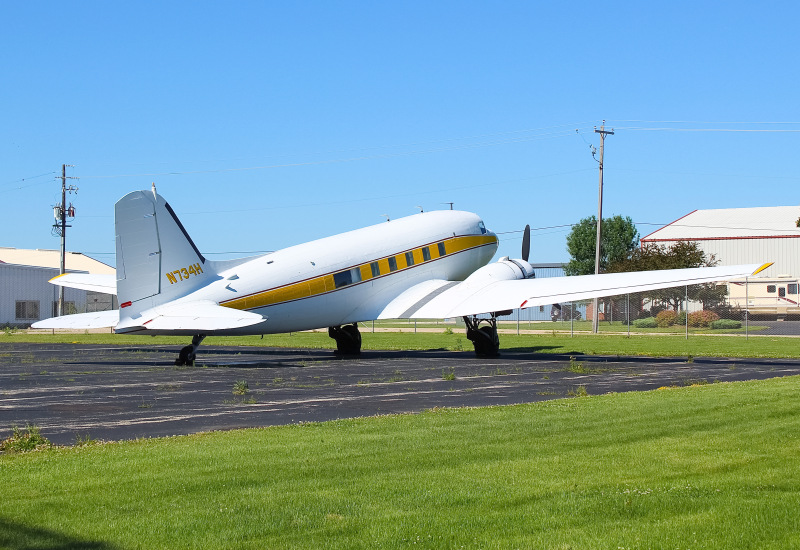 Photo of N734H - PRIVATE Douglas DC-3 at OSH on AeroXplorer Aviation Database