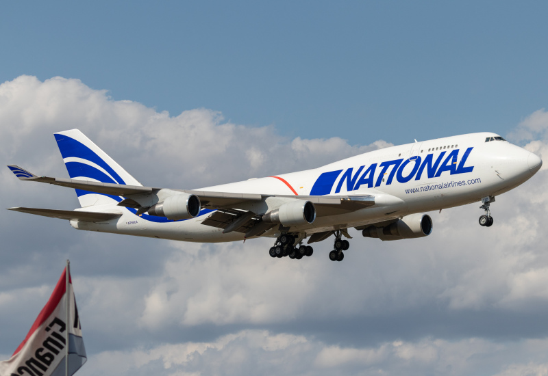 Photo of N756CA - National Airlines Boeing 747-400F at SAT on AeroXplorer Aviation Database