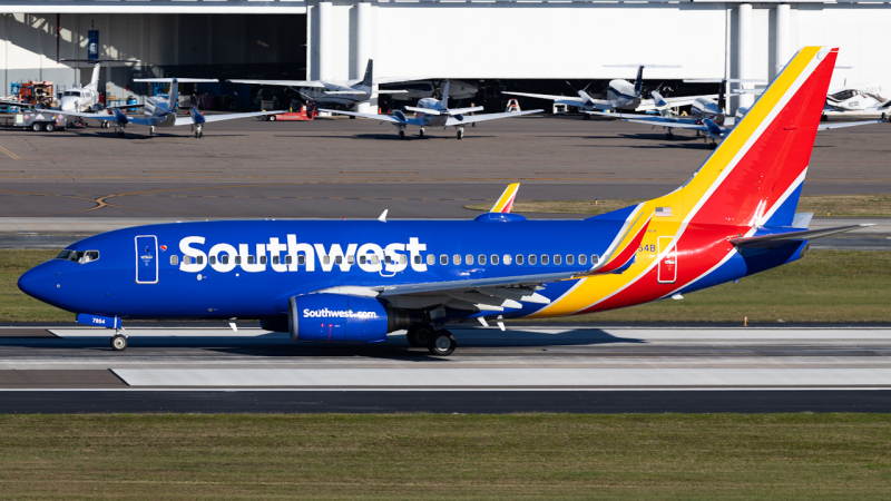 Photo of N7854B - Southwest Airlines Boeing 737-700 at TPA on AeroXplorer Aviation Database