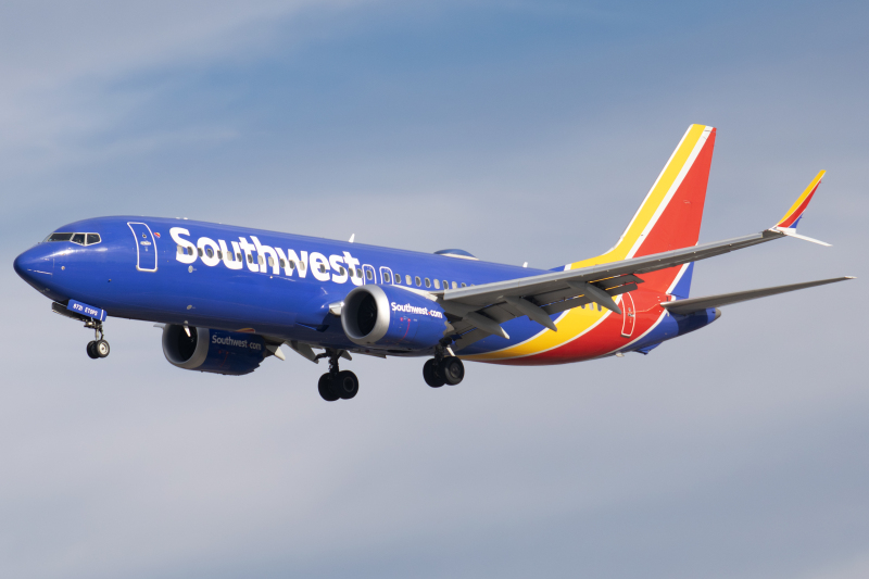 Photo of N8721J - Southwest Airlines Boeing 737 MAX 8 at SJC on AeroXplorer Aviation Database