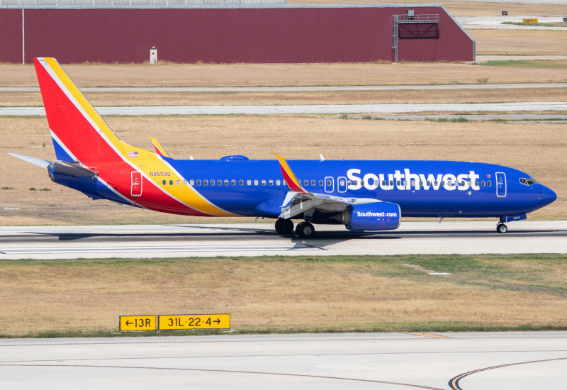 Photo of N8559Q - Southwest Airlines Boeing 737-800 at SAT on AeroXplorer Aviation Database