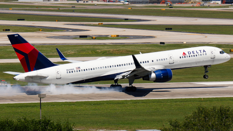 Photo of N549US - Delta Airlines Boeing 757-200 at TPA on AeroXplorer Aviation Database