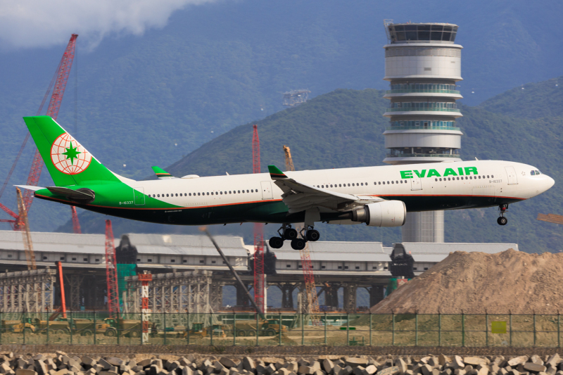 Photo of B-16337 - EVA Air Airbus A330-300 at HKG on AeroXplorer Aviation Database