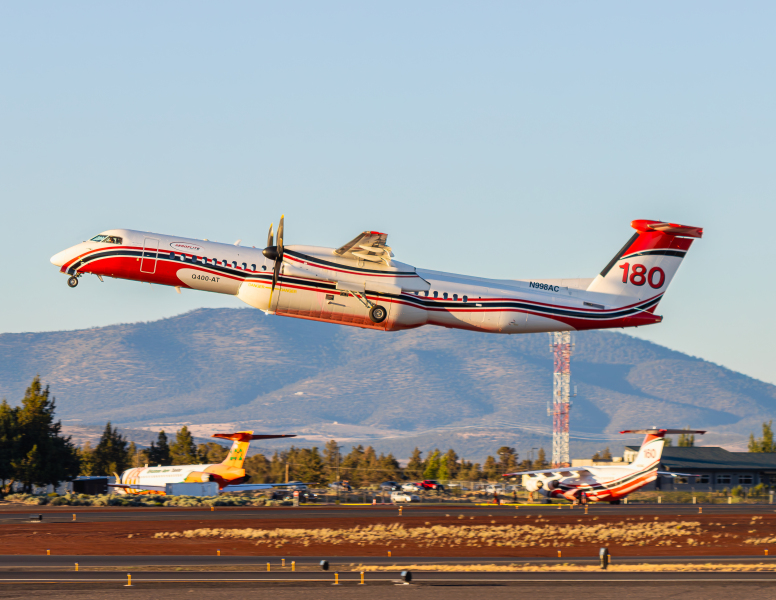 Photo of N998AC - Aero-Flite Aerial Firefighting De Havilland Dash-8 q400 at RDM on AeroXplorer Aviation Database