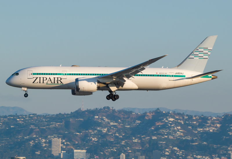 Photo of JA824J - ZIPAIR Tokyo Boeing 787-8 at LAX on AeroXplorer Aviation Database