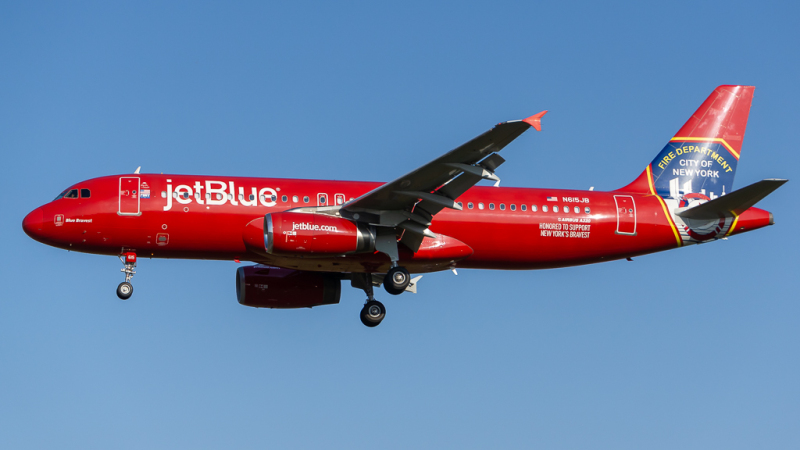 Photo of N615JB - JetBlue Airways Airbus A320 at PVD on AeroXplorer Aviation Database
