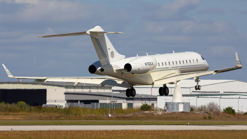 Photo of N702LK - PRIVATE Bombardier Global 5000 at APF on AeroXplorer Aviation Database