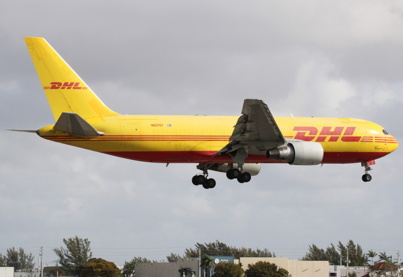Photo of N567GT - DHL Boeing 767-200F at MIA on AeroXplorer Aviation Database