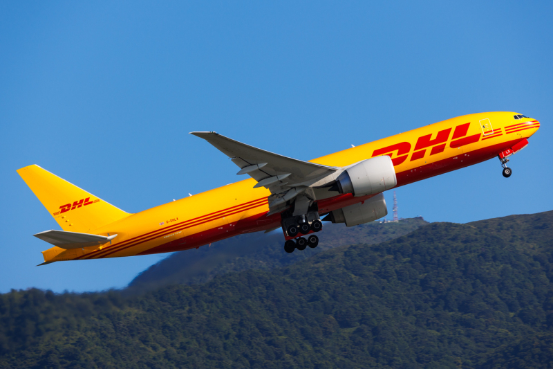 Photo of G-DHLX - DHL Boeing 777-F at HKG on AeroXplorer Aviation Database