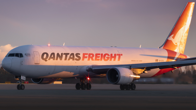 Photo of VH-EFR - Qantas Freight Boeing 767-300F at CHC on AeroXplorer Aviation Database
