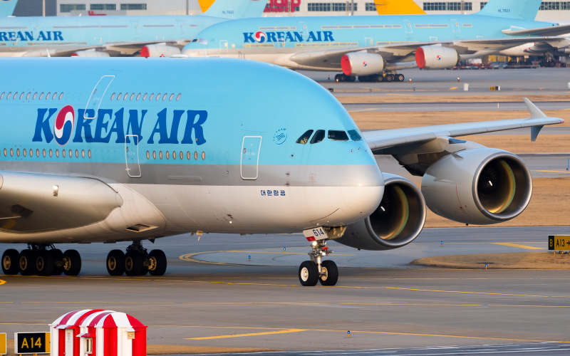 Photo of HL7614 - Korean Air Airbus A380-800 at ICN on AeroXplorer Aviation Database