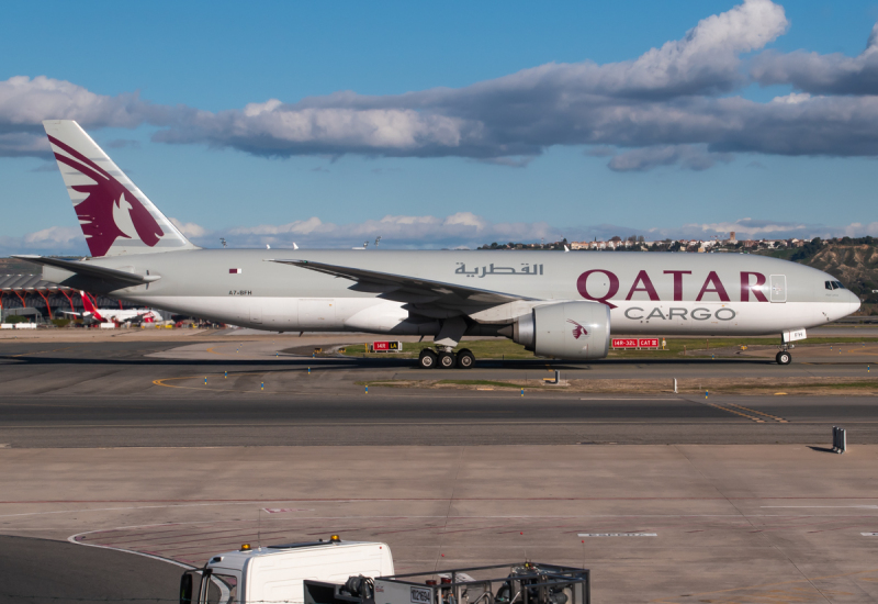 Photo of A7-BFH - Qatar Air Cargo Boeing 777-F at MAD on AeroXplorer Aviation Database