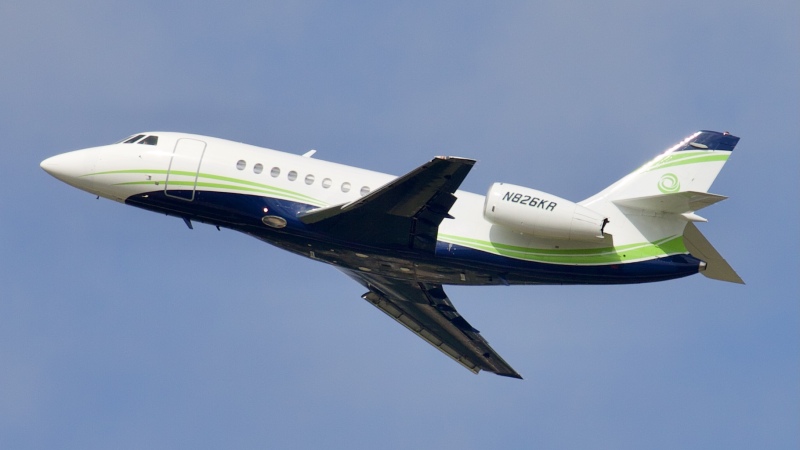 Photo of N826KR - PRIVATE Dassault Falcon 2000 at IAH on AeroXplorer Aviation Database