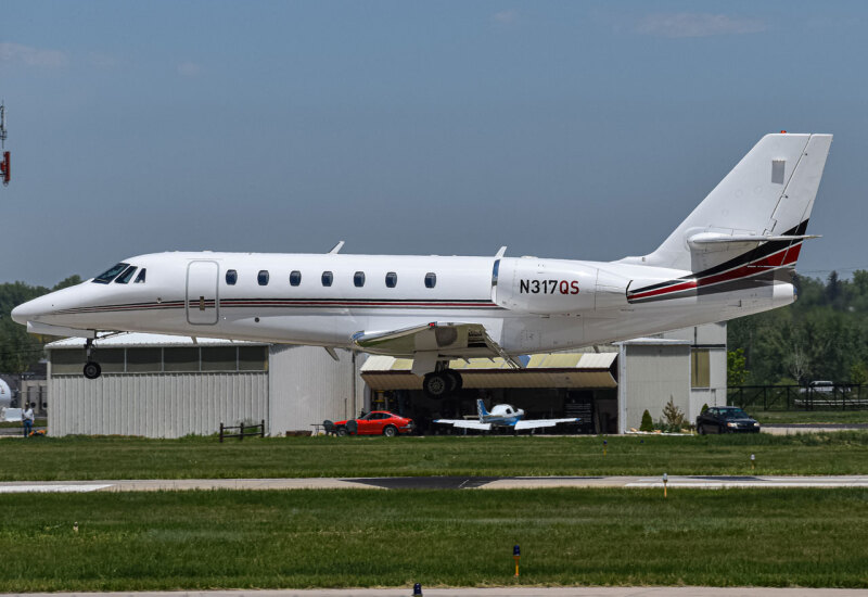 Photo of N317QS - NetJets Cessna 680 Citation Sovereign  at LMO on AeroXplorer Aviation Database