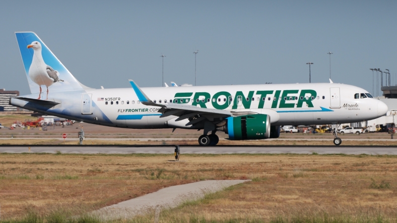 Photo of N350FR - Frontier Airlines Airbus A320NEO at DFW on AeroXplorer Aviation Database