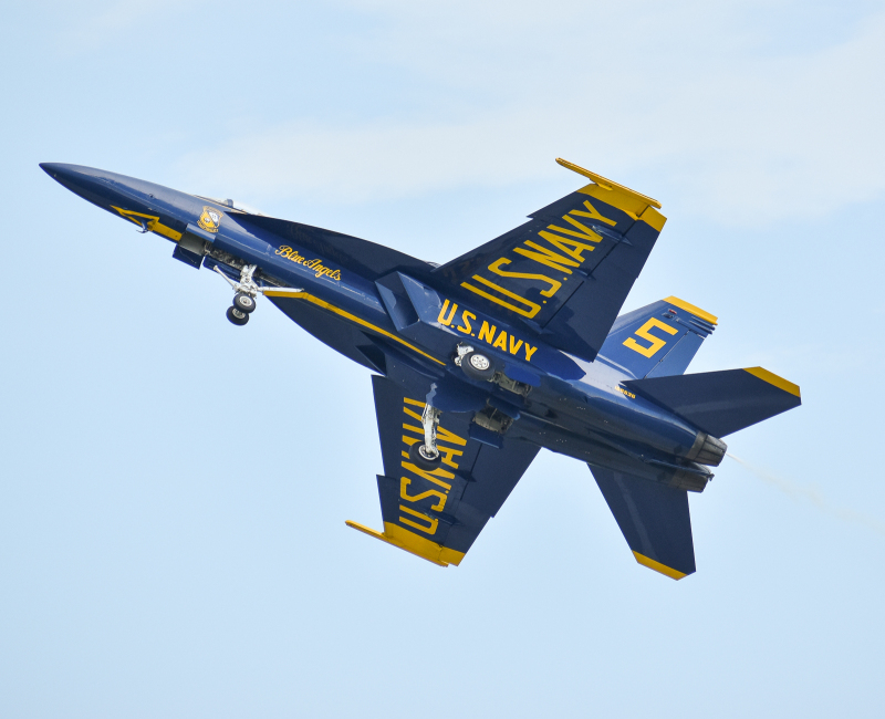 Photo of N/A - Blue Angels F-18 Super Hornet at YXU on AeroXplorer Aviation Database