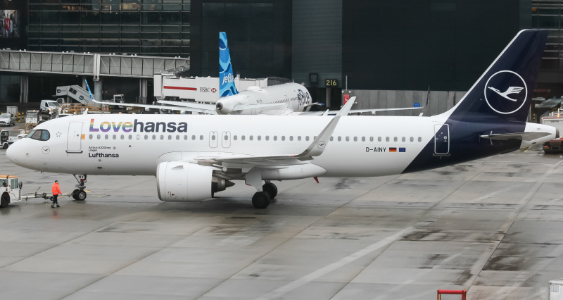 Photo of D-AINY - Lufthansa Airbus A320NEO at LHR on AeroXplorer Aviation Database