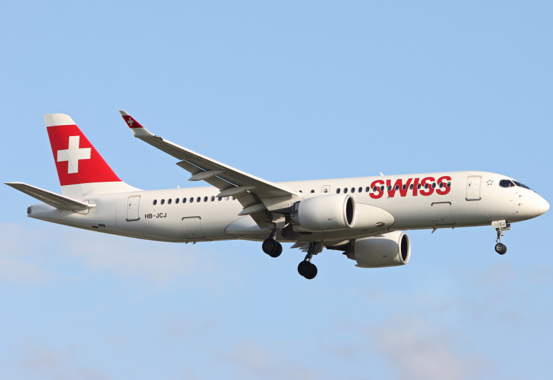 Photo of HB-JCJ - Swiss International Air Lines Airbus A220-300 at LHR on AeroXplorer Aviation Database