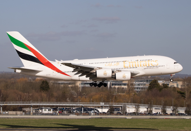 Photo of A6-EVC - Emirates Airbus A380-800 at LHR on AeroXplorer Aviation Database