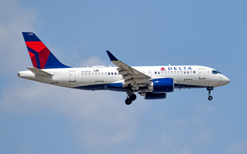 Photo of N120DU - Delta Airlines Airbus A220-100 at DEN on AeroXplorer Aviation Database