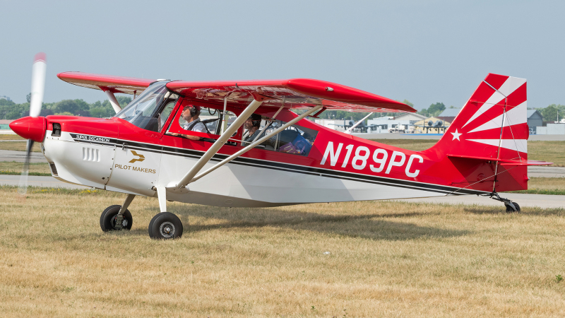 Photo of N189PC - PRIVATE American Champion 8KCAB at OSH on AeroXplorer Aviation Database