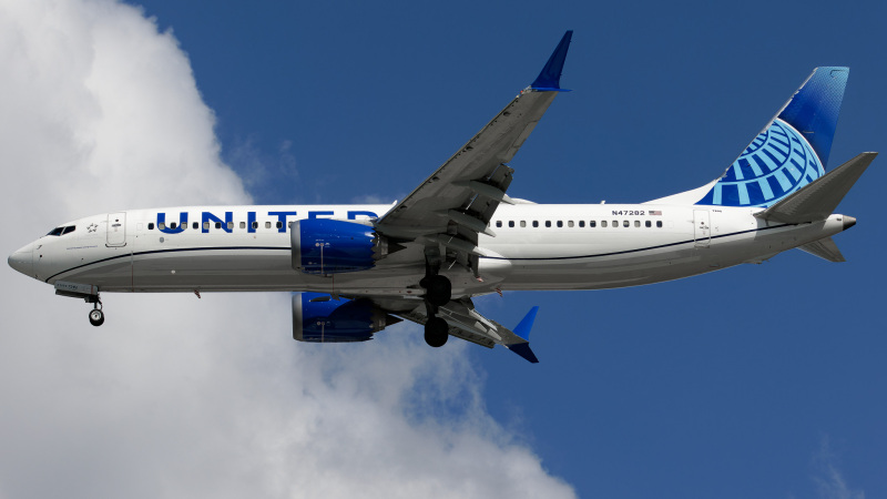 Photo of N47282 - United Airlines Boeing 737 MAX 8 at TPA on AeroXplorer Aviation Database