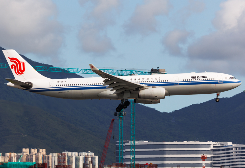 Photo of B-6513 - Air China Airbus A330-300 at HKG on AeroXplorer Aviation Database