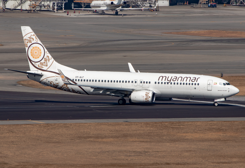Photo of XY-ALF - Myanmar National Airlines Boeing 737-800 at HKG on AeroXplorer Aviation Database