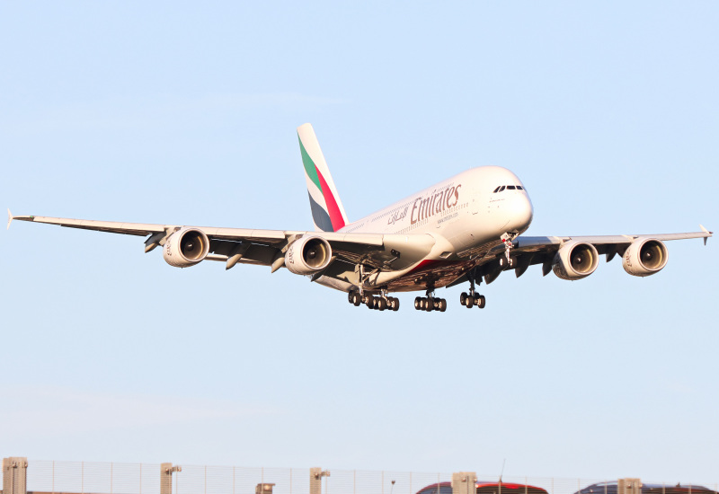 Photo of A6-EOW - Emirates Airbus A380-800 at LHR on AeroXplorer Aviation Database