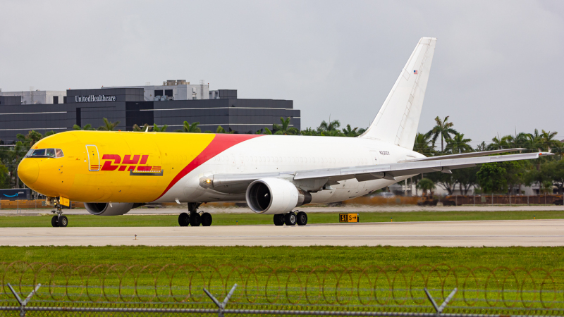 Photo of N220CY - DHL Boeing 767-300F at MIA on AeroXplorer Aviation Database