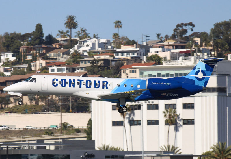 Photo of N15509 - Contour Airlines Embraer ERJ135 at SAN on AeroXplorer Aviation Database