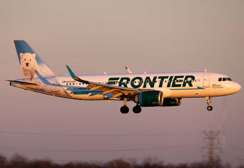 Photo of N353FR - Frontier Airlines Airbus A320NEO at CVG on AeroXplorer Aviation Database
