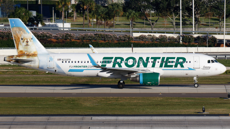 Photo of N232FR - Frontier Airlines Airbus A320 at TPA on AeroXplorer Aviation Database