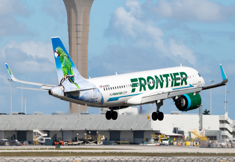 Photo of N390FR - Frontier Airlines Airbus A320NEO at MIA on AeroXplorer Aviation Database
