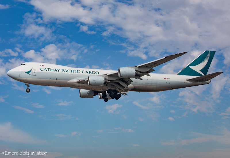 Photo of B-LJB - Cathay Pacific Cargo Boeing 747-8F at LAX on AeroXplorer Aviation Database