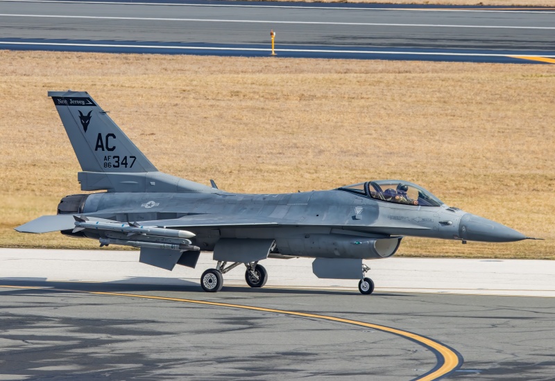 Photo of 86-0347 - USAF - United States Air Force General Dynamics F-16 Fighting Falcon at ACY on AeroXplorer Aviation Database