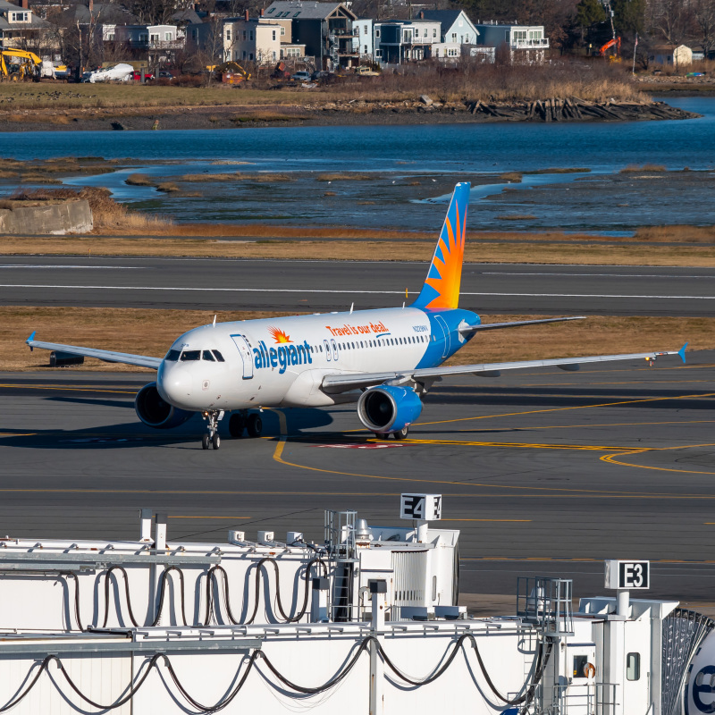 Photo of N229NV - Allegiant Air Airbus A320 at BOS on AeroXplorer Aviation Database