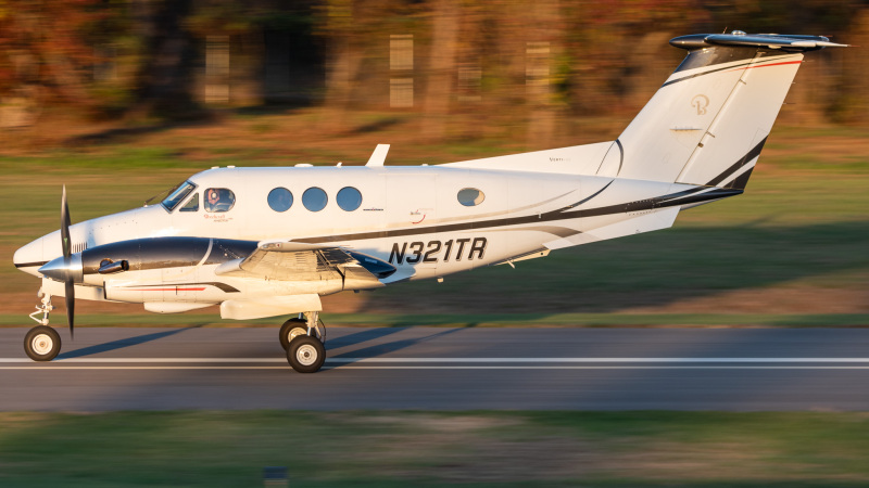 Photo of N321TR - PRIVATE Beechcraft King Air F90 at CGS on AeroXplorer Aviation Database