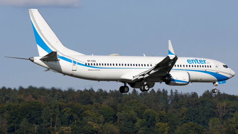 Photo of SP-EXG - Enter Air Boeing 737 MAX 8 at ZRH on AeroXplorer Aviation Database