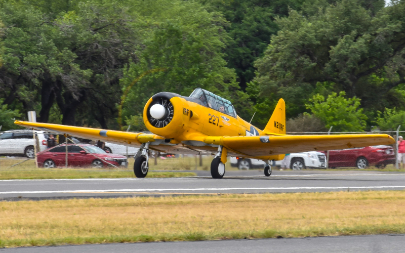 Photo of N211RF - PRIVATE North American T-6 Texan/Harvard at SSF on AeroXplorer Aviation Database