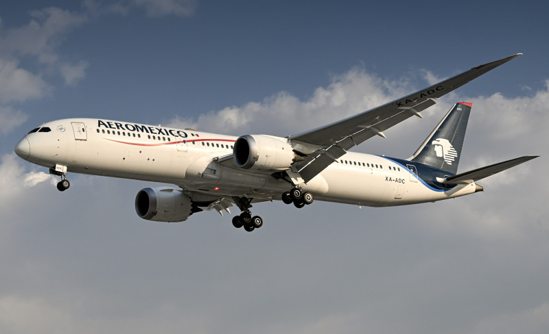 Photo of XA-ADC - Aeromexico Boeing 787-9 at MEX on AeroXplorer Aviation Database