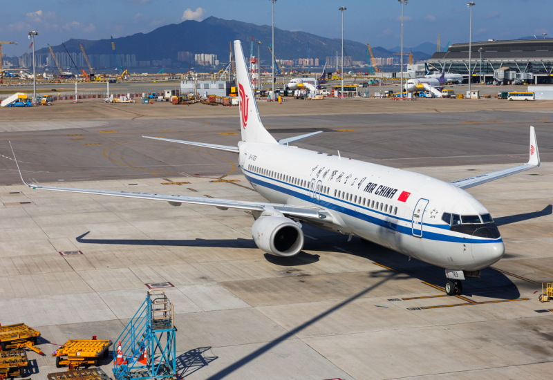 Photo of B-1763 - Air China Boeing 737-800 at HKG on AeroXplorer Aviation Database