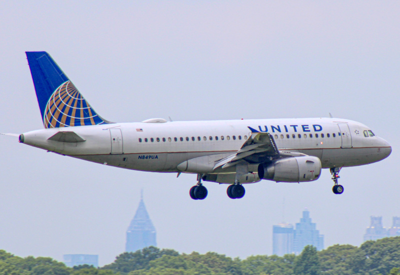 Photo of N849UA - United Airlines Airbus A319 at ATL on AeroXplorer Aviation Database