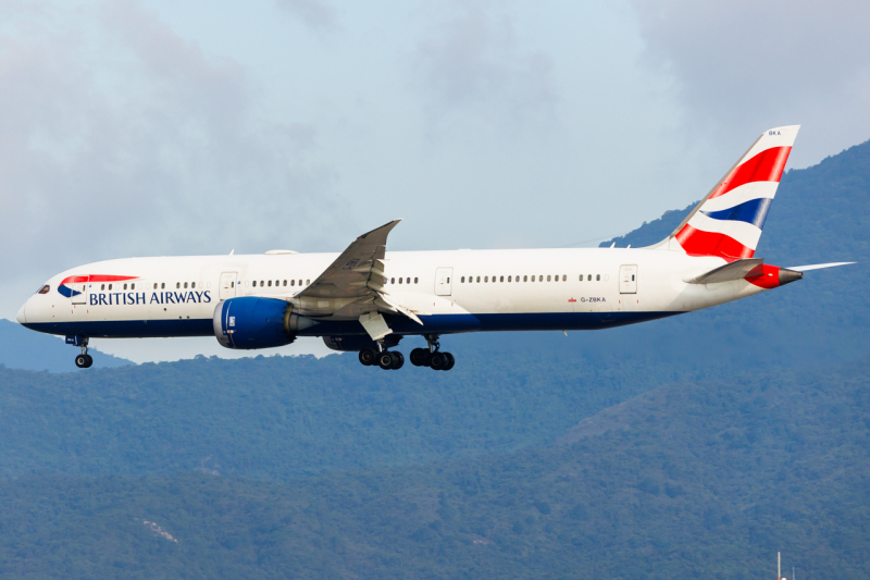 Photo of G-ZBKA - British Airways Boeing 787-9 at HKG on AeroXplorer Aviation Database