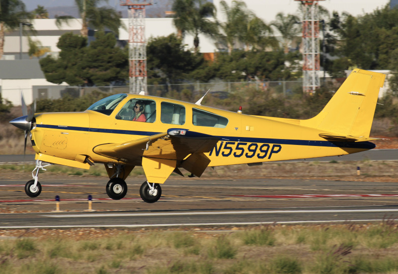 Photo of N5599P - PRIVATE Beech 33 Bonanza at MYF on AeroXplorer Aviation Database