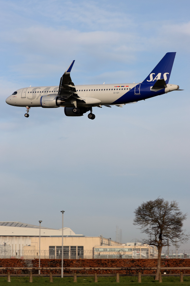 Photo of EI-SIY - Scandinavian Airlines Airbus A320NEO at LHR on AeroXplorer Aviation Database