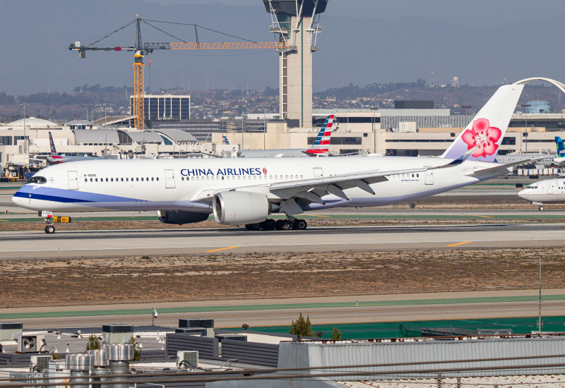 Photo of B-18915 - China Airlines Airbus A350-900 at LAX on AeroXplorer Aviation Database