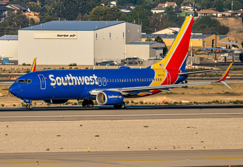 Photo of N8677A - Southwest Airlines Boeing 737-800 at BOI on AeroXplorer Aviation Database