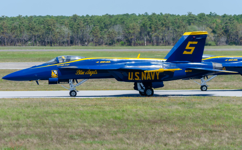 Photo of 165782 - Blue Angels Boeing F/A-18E/F Super Hornet at NPA on AeroXplorer Aviation Database